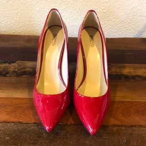 Michael Kors Red Patton Heels